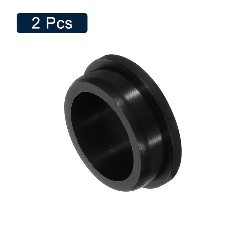 sourcing map 2 Pcs Black Plug Holes, Waterproof Rubber Button