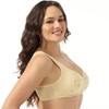 Wonholy Daisy Bras for Women, Front Snap Closure Padded Bra