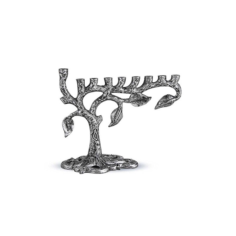 Zion Judaica Artistic Menorah Árbol de la Vida 9 ramas