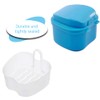 TAORANJU Denture Case, Denture Retainer Case Denture Cup with Strainer