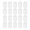 Sourcing Map 50Pcs PVC Rubber End Caps, 10mm ID, White