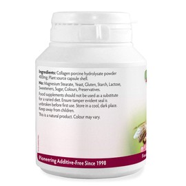 High Strength Collagen 400mg 90 Capsules, 3 Months Supply, Premium Hydrolysed Porcine Powder, Wrinkles, Hair, Skin, Nails & Joints, Magnesium Stearate Free & No Nasty Additives, Made in Wales