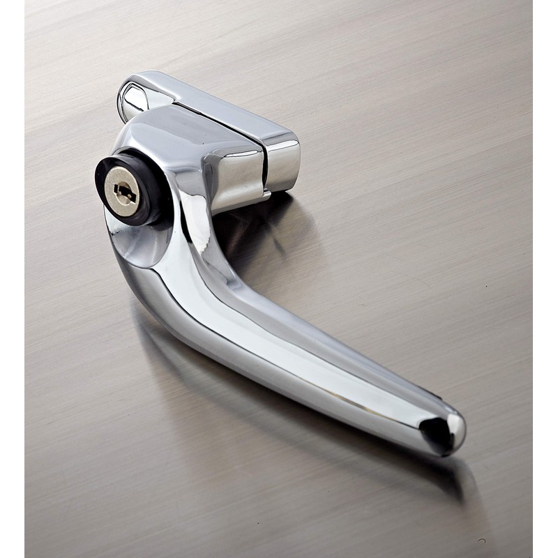 Yale YWHLCK40L-PC - Replacement PVCu Lockable Window Handle Offset Left