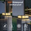 SLAWA Solar Post Light Fixture Exterior Pillar Light with LED