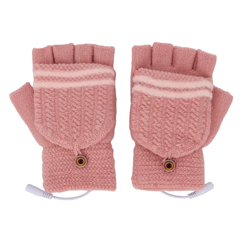 Heated Mitten Gloves Double Sided Heating Promote Blood Circulation USB