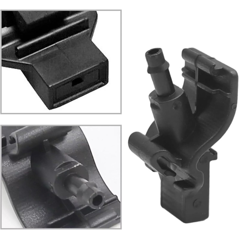 Crozgan 2pcs Front Windshield Washer Jet 1902209 EB3B-17666-AA EB3B17666AA Car
