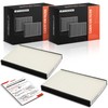 A-Premium 2-PC Cabin Air Filter with Activated Carbon Compatible with