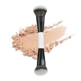 Brocha Para Base | Cerdas Sintéticas Densas De Doble Punta - Brocha De Base Para Maquillaje Líquido,para Rubor Iluminador Corrector Bronceador Crema Difuminado Mujeres Hogar Viaje Fiesta Boda