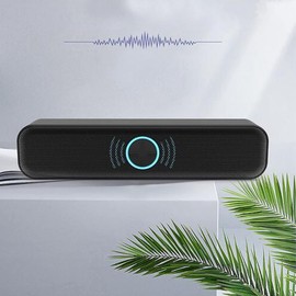 Computer Speakers, RGB Computer Speaker, Wired USB Powered PC Speakers with 5W Stereo Sound, Sound Bar Speakers for Desktop Notebooks