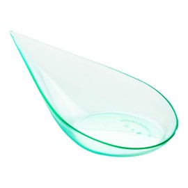 Restaurantware 4-inch Tear Drop Appetizer Spoon - 1 oz - Seagreen Plastic Spoon - Perfect for Serving Amuse Bouche and Hors d'oeuvres - Disposable and Recyclable - 100-CT - Restaurantware