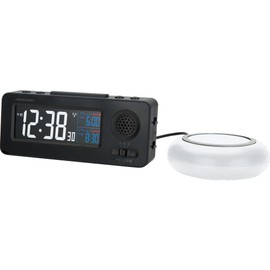 ADESSO(アデッソ) 目覚まし時計 MY-96 振動 デジタル 電波時計 ダブルアラーム スヌーズ機能付き ブラック