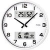 MAG W-766WH-Z Wall Clock, Analog, Double Post, Silent, Continuous Second