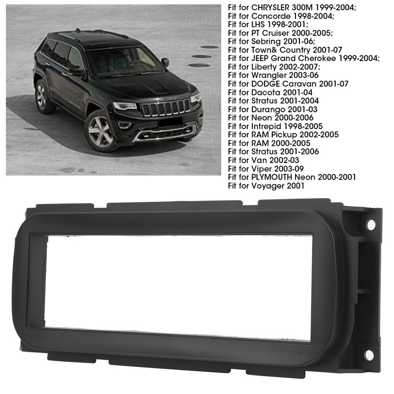 1Din Navigation Stereo Frame Car Fascia Dash Mount Audio Frame