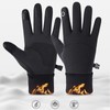 1 Pair Black Unisex Cycling Gloves Waterproof Skiing Non Slip