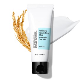 COSRX COSRX Ultimate Nourishing Rice Overnight Spa Mask, 60ml / 2.02 fl.oz | Rice Extract 68% and Niacinamide 2%, Korean Skin Care, Animal Testing Free, Paraben Free