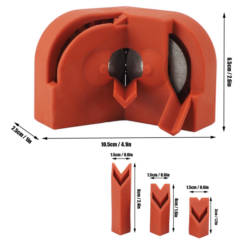 Drill Bit Sharpener Orange Portable Multipurpose Drill Bits Grinding Sharpener