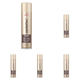 Wellaflex Power Hold Haarlack für Frauen | Bis zu 48 Std. ultra starker Halt | Für natürliches, flexibles Styling | Sanft zur Kopfhaut, dermatologisch getestet | Vegane Formel | Haltegrad 5 | 250ml