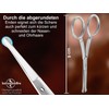 Curved Hair Mustache Scissors Beard Scissors – 9 Cm – Stainless Steel – Straight Cut Top