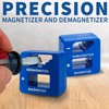 MeasuPro Demagnetizer and Magnetizer - Blue - for Screwdrivers Tips,