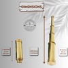 Solid Brass Pirate Spyglass Telescope – Antique Handheld Sailor Scope