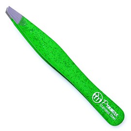 ProMax Eyebrow Tweezers -Professional Stainless Steel Slanted Tip Tweezer - The Best Precision Eyebrow Tweezers for Your Daily Beauty Routine,with Attractive and Beautiful Colours (Green)