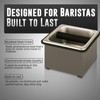 Rattleware Stainless Steel Knock Box - Perfect for Home, Cafe,