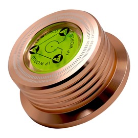 3 in 1 Gold Record Weight Stabilizer with Bubble Level for Record Player