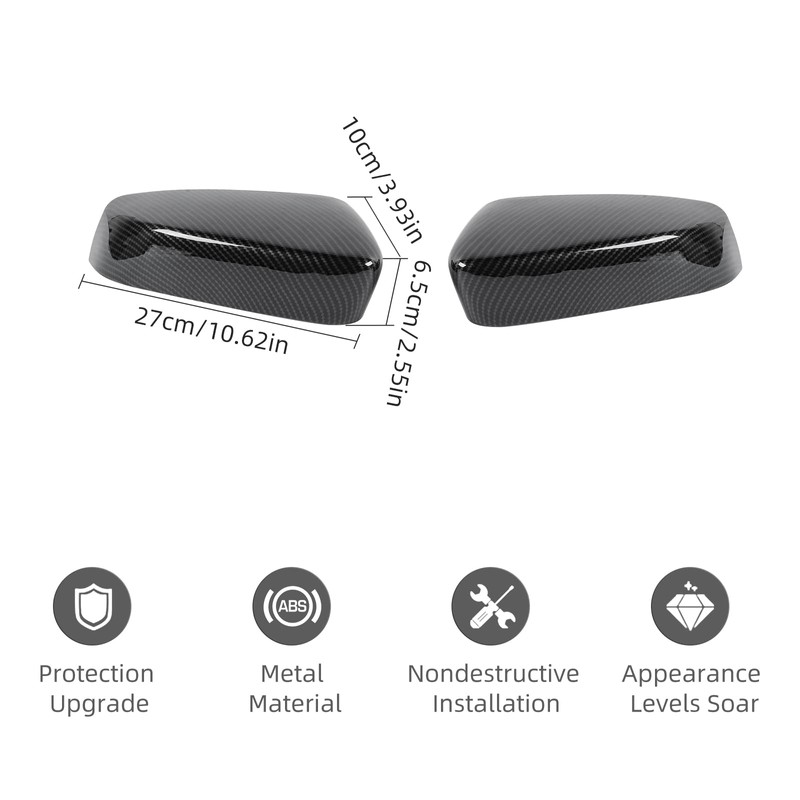 RT-TCZ Carbon Fiber Rearview Side Mirror Decoration Trim Cover Accessories