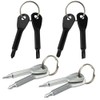 8Pcs Mini Keychain Screwdriver, Portable Pocket Key Chain Flathead &