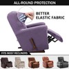 PENDEJATO Stretch Recliner Chair Cover, 4-Pieces Recliner Slipcover Soft Velvet