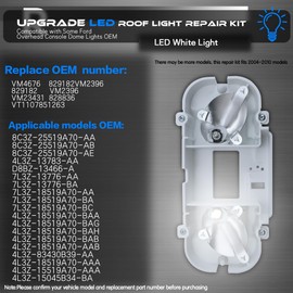 Front Overhead Console Circuit Board Assy Fit for Ford F150 F250 F350 Lincoln Mark LT 2004-2010 Cab Interior ceiling Dome Headliner Map light Lamp Roof Reading Light Repair Kit Replace# VM2396 829182