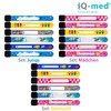 iQ-med Emergency Wristbands for Children, Set of 6, Waterproof, Writeable