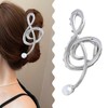 Music Note Hair Clips Metal Music Note Hair Claw Clips