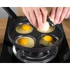 MyLifeUNIT Aluminum 4-Cup Egg Frying Pan, Non Stick Egg Cooker