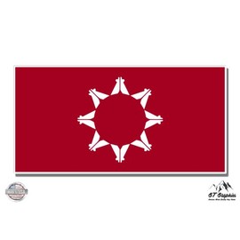 GT Graphics Sioux Pine Ridge Flag - 12" Vinyl Sticker Waterproof Decal