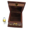 Purity Small Wooden Piggy Bank Money Box With Lock