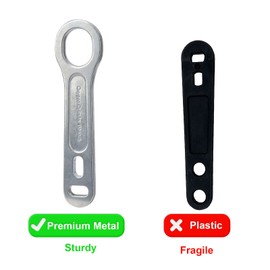 2 Pack Oxygen Tank Key, Sturdy Heavy Duty Oxygen Cylinder Wrench with Metal Wire Chain, O2 Tank Key for CGA 870 Standard Post Valves