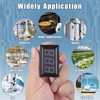 FBBULES LED Digital Thermometer with K-Type Thermocouple Probe, Waterproof, -30-800