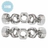 10pcs M2.5 Hex Nuts 304 Stainless Steel Screw Hex Nuts