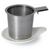 FORLIFE Hook Handle Tea Infuser and Dish Set, White