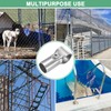M METERXITY 4-Pack Structural Pipe Connector, T Clamps Stainless Steel