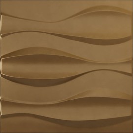 Ekena Millwork 19 5/8"W x 19 5/8"H Thompson EnduraWall Decorative 3D Wall Panel, Gold Rush (Covers 2.67 Sq. Ft.