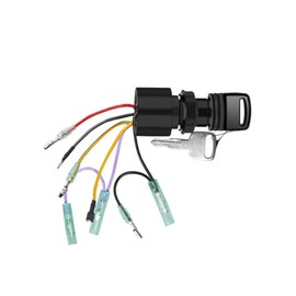 Boat Ignition Switch Key Replacement for Mercury Mariner Outboard Control Box 3 Position 6 Wire Connectors - Replace Mercury Ignition Switch 87-17009A2 87-17009A5