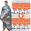 Phafaloop 6 Pack Emergency Thermal Blanket Survival, 84” x 64”