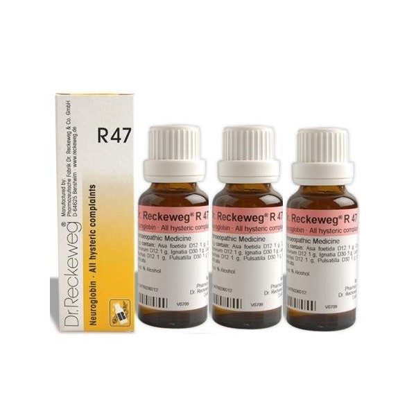 Dr.Reckeweg Germany R47 All Hysteric Complaints Pack Of 3 by Dr. Reckeweg