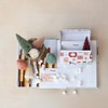 Creative Co-Op, Multicolor Holiday Printed Paper Recipe Box with Cards,
