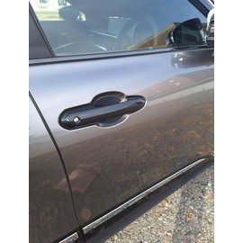 MEKOMEKO HGME-LSK Toyota New Crown Crossover Dedicated Door Handle Cover, Door Handle Cover, Door Panel, Garnish, Exterior, Nail Scratch Resistant, ABS Material, 4 PCS CROWN CROSSOVER TZSH35 AZSH35 September 2022 - [Carbon Style]