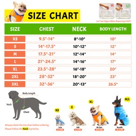 QUEEICE Warm Dog Down Puffer Jacket,Filled Nature Duck Down,Packable Lightweight Water-Resistant Puffer Jacket for Dog,Cold Weather Winter Coats for Dog,Snowfield Style(Orange,M)