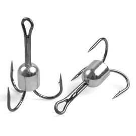 Snagging Hooks Snagging Weighted Treble Hooks 5pcs Large Weighted Fishing Hooks for Baitfish Tuna Swordfish Trout Salmon Fishing 4 Sizes 1oz 1.25oz 1.5oz 2.5oz