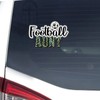 Football Aunt Sticker, Leopard Print Football Vinly Decal for Cars